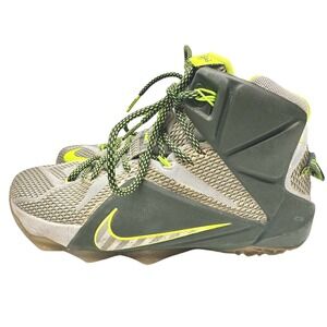 Nike LeBron 12 'Dunkman 684593-001 Reflect Silver Black Electric Green Size US 9